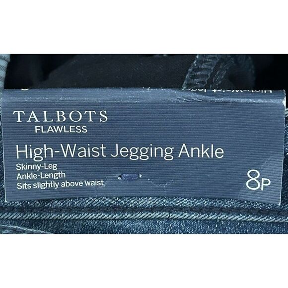 Talbots Flawless High-Waist Jegging Ankle Jeans 8P Blue Stretch - Picture 6 of 7